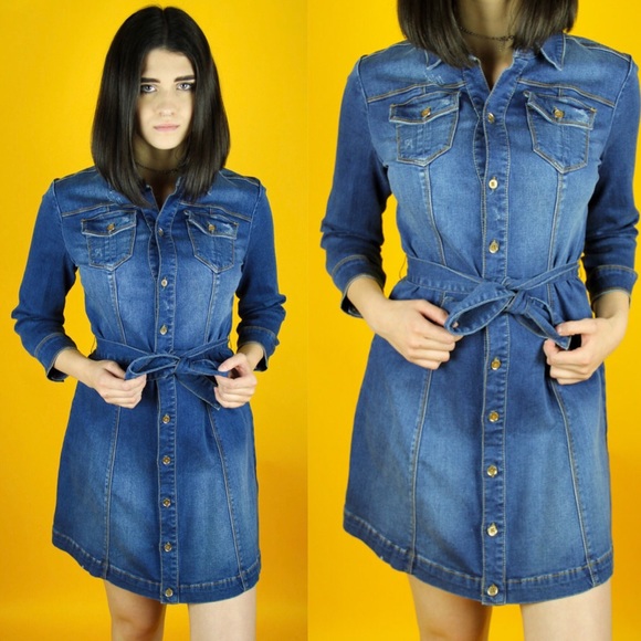 bebe Dresses & Skirts - Y2K denim dress by Bebe